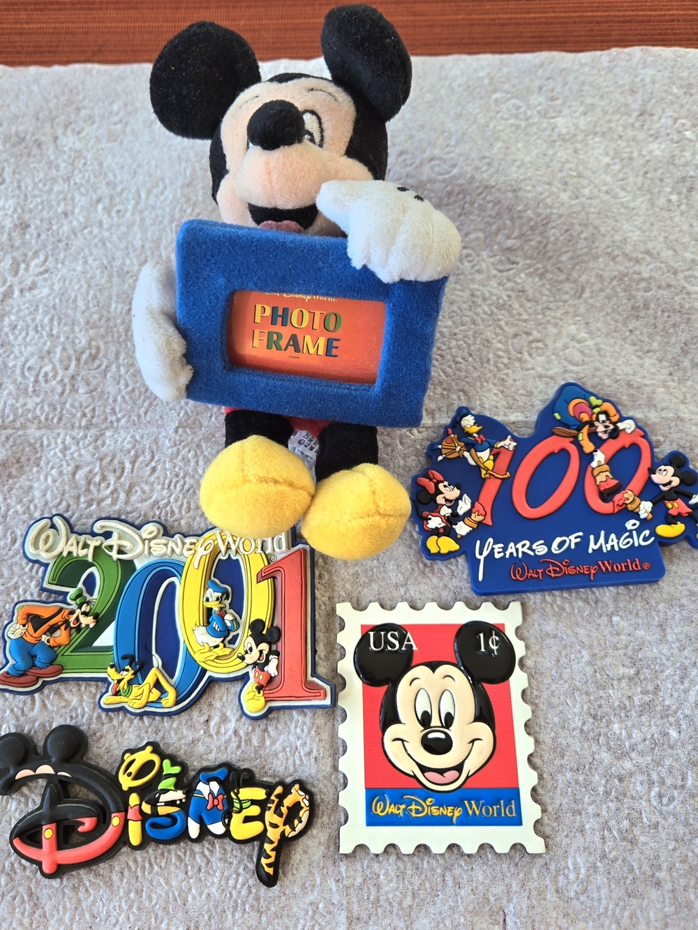 Vintage Walt Disney World Theme Park Magnets Lot of 5